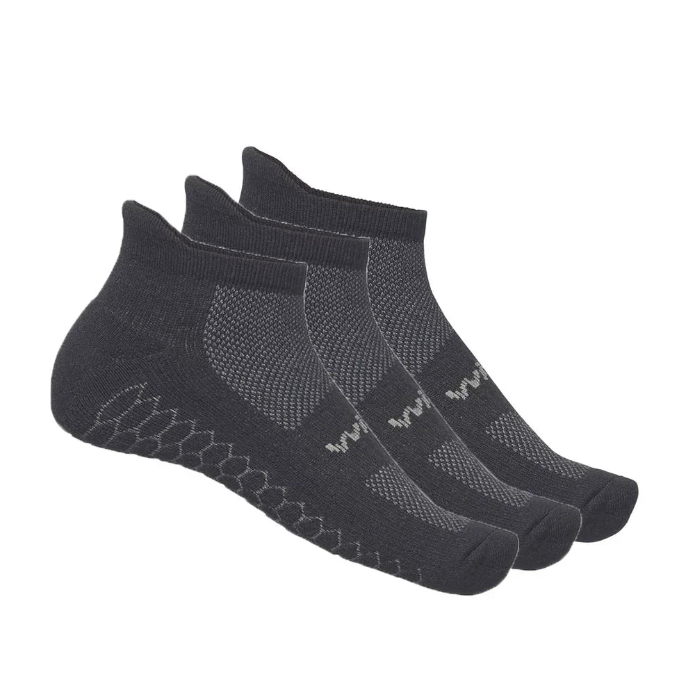 WickTX COOLMAX Ankle Crew Socks (3pk) - Black/Slate - RSEA Safety Outlet